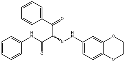 2-(2,3-dihydro-1,4-benzodioxin-6-ylhydrazono)-3-oxo-N,3-diphenylpropanamide|