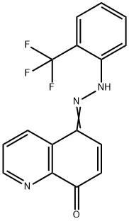 5,8-quinolinedione 5-{[2-(trifluoromethyl)phenyl]hydrazone},314260-44-1,结构式