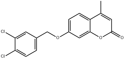 7-[(3,4-dichlorobenzyl)oxy]-4-methyl-2H-chromen-2-one Struktur