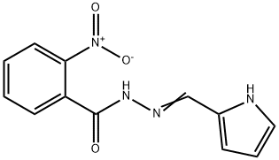 2-nitro-N'-(1H-pyrrol-2-ylmethylene)benzohydrazide Structure