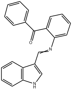 {2-[(1H-indol-3-ylmethylene)amino]phenyl}(phenyl)methanone Structure