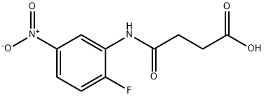 4-{2-fluoro-5-nitroanilino}-4-oxobutanoic acid Struktur