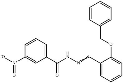 N'-[2-(benzyloxy)benzylidene]-3-nitrobenzohydrazide Struktur