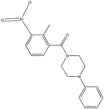 1-{3-nitro-2-methylbenzoyl}-4-phenylpiperazine,314284-31-6,结构式