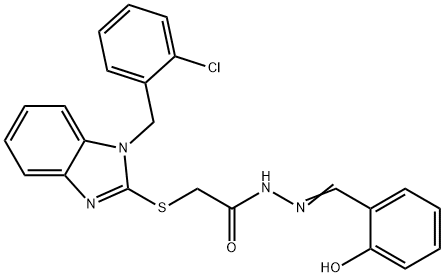 2-{[1-(2-chlorobenzyl)-1H-benzimidazol-2-yl]sulfanyl}-N'-(2-hydroxybenzylidene)acetohydrazide|