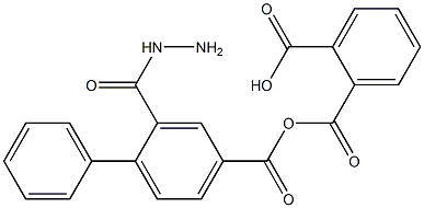 2-{[2-([1,1'-biphenyl]-4-ylcarbonyl)hydrazino]carbonyl}benzoic acid Structure