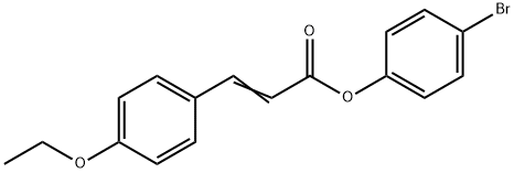 4-bromophenyl 3-(4-ethoxyphenyl)acrylate Struktur