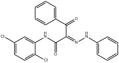 N-(2,5-dichlorophenyl)-3-oxo-3-phenyl-2-(phenylhydrazono)propanamide Struktur