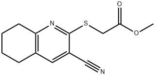 methyl [(3-cyano-5,6,7,8-tetrahydro-2-quinolinyl)sulfanyl]acetate,314764-03-9,结构式