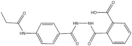 2-({2-[4-(propionylamino)benzoyl]hydrazino}carbonyl)benzoic acid|