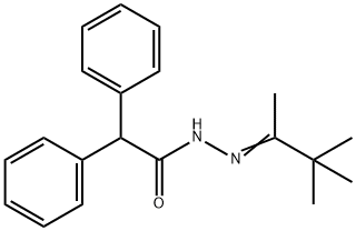 2,2-diphenyl-N'-(1,2,2-trimethylpropylidene)acetohydrazide Structure