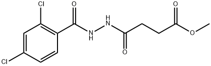 methyl 4-[2-(2,4-dichlorobenzoyl)hydrazino]-4-oxobutanoate 化学構造式