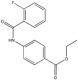 ethyl 4-[(2-fluorobenzoyl)amino]benzoate Structure