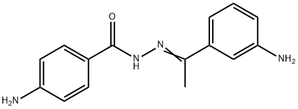 4-amino-N'-[1-(3-aminophenyl)ethylidene]benzohydrazide Structure