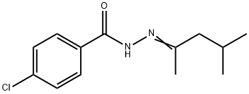 4-chloro-N'-(1,3-dimethylbutylidene)benzohydrazide 结构式