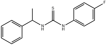 N-(4-fluorophenyl)-N'-(1-phenylethyl)thiourea Structure