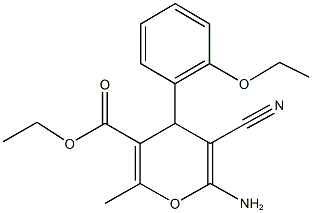 ethyl 6-amino-5-cyano-4-(2-ethoxyphenyl)-2-methyl-4H-pyran-3-carboxylate|