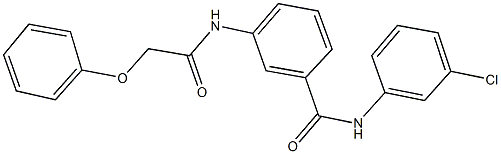 N-(3-chlorophenyl)-3-[(phenoxyacetyl)amino]benzamide|