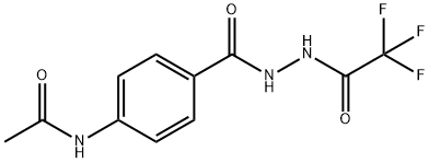 N-(4-{[2-(trifluoroacetyl)hydrazino]carbonyl}phenyl)acetamide 结构式