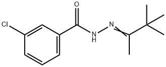 3-chloro-N'-(1,2,2-trimethylpropylidene)benzohydrazide 结构式