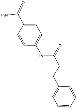 4-[(3-phenylpropanoyl)amino]benzamide Structure