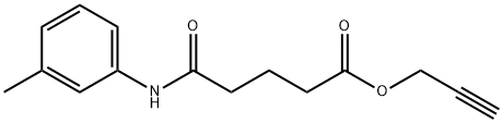 2-propynyl 5-oxo-5-(3-toluidino)pentanoate 结构式
