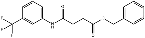 benzyl 4-oxo-4-[3-(trifluoromethyl)anilino]butanoate 结构式