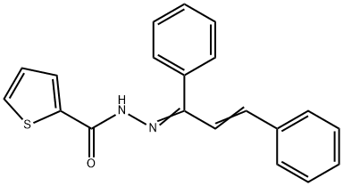 N'-(1,3-diphenyl-2-propenylidene)-2-thiophenecarbohydrazide Structure