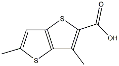 3,5-dimethylthieno[3,2-b]thiophene-2-carboxylic acid 化学構造式