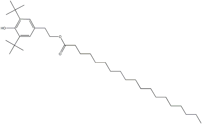 2-(3,5-ditert-butyl-4-hydroxyphenyl)ethyl nonadecanoate Structure