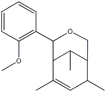 4-(2-methoxyphenyl)-6,8,9-trimethyl-3-oxabicyclo[3.3.1]non-6-ene 结构式