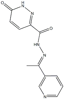 6-oxo-N'-[1-(3-pyridinyl)ethylidene]-1,6-dihydro-3-pyridazinecarbohydrazide,315209-89-3,结构式