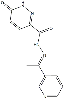 6-oxo-N'-[1-(3-pyridinyl)ethylidene]-1,6-dihydro-3-pyridazinecarbohydrazide|