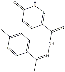 N'-[1-(4-methylphenyl)ethylidene]-6-oxo-1,6-dihydro-3-pyridazinecarbohydrazide Struktur