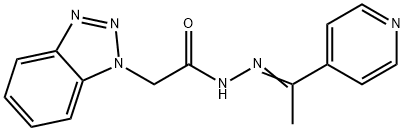 2-(1H-1,2,3-benzotriazol-1-yl)-N'-[1-(4-pyridinyl)ethylidene]acetohydrazide|