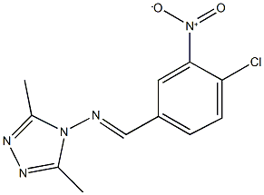 4-({4-chloro-3-nitrobenzylidene}amino)-3,5-dimethyl-4H-1,2,4-triazole|