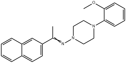 4-(2-methoxyphenyl)-N-[1-(2-naphthyl)ethylidene]-1-piperazinamine Structure