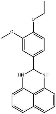 2-(4-ethoxy-3-methoxyphenyl)-2,3-dihydro-1H-perimidine Structure