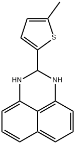 2-(5-methyl-2-thienyl)-2,3-dihydro-1H-perimidine Struktur