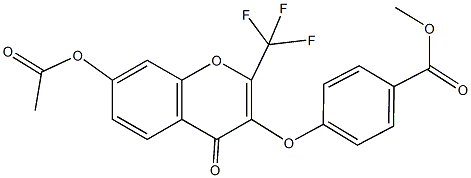 methyl 4-{[7-(acetyloxy)-4-oxo-2-(trifluoromethyl)-4H-chromen-3-yl]oxy}benzoate,315233-46-6,结构式