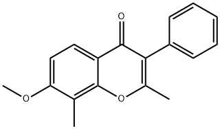 7-methoxy-2,8-dimethyl-3-phenyl-4H-chromen-4-one Structure