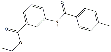 ethyl 3-[(4-methylbenzoyl)amino]benzoate Structure