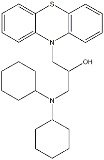 1-(dicyclohexylamino)-3-(10H-phenothiazin-10-yl)-2-propanol,315247-96-2,结构式