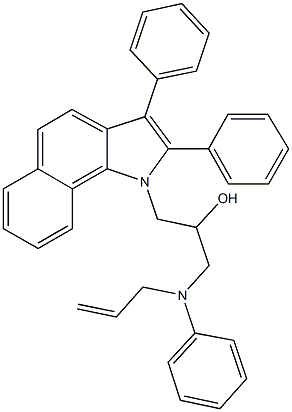 1-(allylanilino)-3-(2,3-diphenyl-1H-benzo[g]indol-1-yl)-2-propanol,315247-98-4,结构式