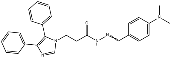 N'-[4-(dimethylamino)benzylidene]-3-(4,5-diphenyl-1H-imidazol-1-yl)propanohydrazide|