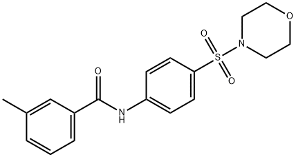 3-methyl-N-[4-(4-morpholinylsulfonyl)phenyl]benzamide Structure