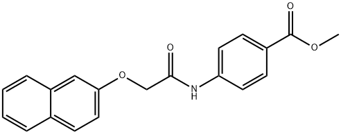 methyl 4-{[(2-naphthyloxy)acetyl]amino}benzoate Structure