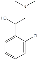 1-(2-chlorophenyl)-2-(dimethylamino)ethanol 结构式