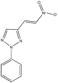 4-{2-nitrovinyl}-2-phenyl-2H-1,2,3-triazole 结构式