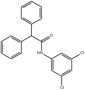 N-(3,5-dichlorophenyl)-2,2-diphenylacetamide 化学構造式